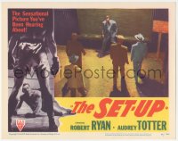 2p1420 SET-UP LC #3 1949 great image of boxer Robert Ryan surrounded at climax of the movie!
