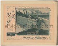 2p1427 SKY BOUND LC 1926 Al St. John refuses to get on airplane with Zelma O'Neal, ultra rare!