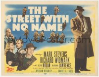 2p1152 STREET WITH NO NAME TC 1948 Richard Widmark, Mark Stevens, Barbara Lawrence, film noir!