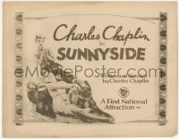 2p1155 SUNNYSIDE TC R1920s great image of Charlie Chaplin with flower & Edna Purviance, very rare!