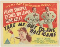 2p1158 TAKE ME OUT TO THE BALL GAME TC 1949 Frank Sinatra, Esther Williams, Gene Kelly, baseball!