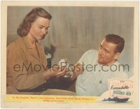 2p1446 THEY WERE EXPENDABLE LC #6 1945 pretty nurse Donna Reed does things to John Wayne's heart!