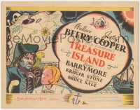 2p1162 TREASURE ISLAND TC 1934 great art of Wallace Beery as Long John Silver & Jackie Cooper!