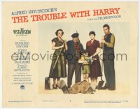 2p1450 TROUBLE WITH HARRY LC #8 1955 Gwenn, Forsythe, MacLaine, Mathers & Natwick w/body, Hitchcock!