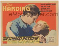 2p1164 WESTWARD PASSAGE TC 1932 must marriage shut the door on Olivier's romance to Harding, rare!