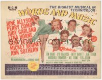 2p1165 WORDS & MUSIC TC 1949 Mickey Rooney & all-stars in Rodgers & Hart musical biography!