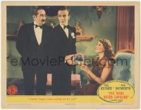 2p1471 YOU WERE NEVER LOVELIER LC 1942 Fred Astaire gives orchid to Rita Hayworth, Menjou glares!