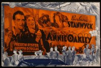 2p0127 ANNIE OAKLEY pressbook 1935 famous sharpshooter Barbara Stanwyck, Preston Foster, ultra rare!