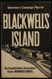 2p0136 BLACKWELL'S ISLAND pressbook 1939 John Garfield, Rosemary Lane, Michael Curtiz, ultra rare!