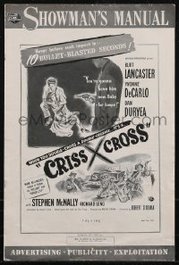 2p0145 CRISS CROSS pressbook 1948 Burt Lancaster & sexy Yvonne De Carlo, film noir, ultra rare!