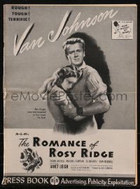 2p0210 ROMANCE OF ROSY RIDGE pressbook 1947 art of Janet Leigh snuggling up with Van Johnson, rare!