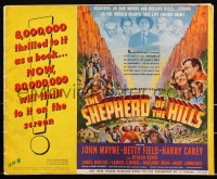 2p0217 SHEPHERD OF THE HILLS pressbook 1941 John Wayne, from Harold Bell Wright novel, ultra rare!