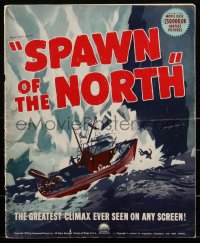 2p0222 SPAWN OF THE NORTH pressbook 1938 George Raft, Dorothy Lamour & Henry Fonda, ultra rare!
