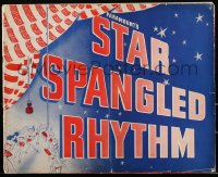2p0226 STAR SPANGLED RHYTHM pressbook 1943 images of all of Paramount's best 1940s stars, rare!