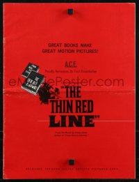 2p0231 THIN RED LINE pressbook 1964 Kier Dullea, World War II, from the novel by James Jones!