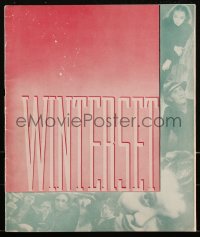 2p0244 WINTERSET pressbook 1936 Burgess Meredith, Margo, from Maxwell Anderson's play, ultra rare!