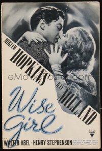 2p0245 WISE GIRL pressbook 1937 artist Ray Milland loves pretty Miriam Hopkins, ultra rare!