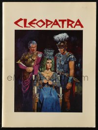2p1050 CLEOPATRA souvenir program book 1964 Elizabeth Taylor, Burton, Harrison, Terpning art!