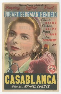 2p1729 CASABLANCA Spanish herald 1946 different image of Ingrid Bergman, Michael Curtiz classic!