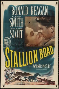 2p0978 STALLION ROAD 1sh 1947 animal doctor Ronald Reagan, pretty Alexis Smith & Zachary Scott!