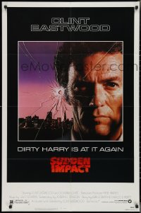 2p0985 SUDDEN IMPACT 1sh 1983 Clint Eastwood is at it again as Dirty Harry, great image!