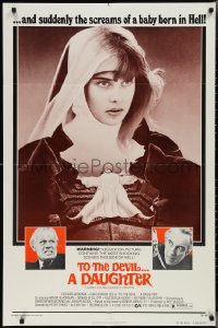2p1002 TO THE DEVIL A DAUGHTER 1sh 1976 Widmark, Christopher Lee, Nastassja Kinski, white style!