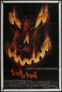 2p1006 TRICK OR TREAT 1sh 1986 great art of Tony Fields in flaming jack-o-lantern face!