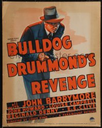 2p0028 BULLDOG DRUMMOND'S REVENGE WC 1938 detective John Howard in the title role, ultra-rare!