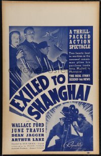 2p0043 EXILED TO SHANGHAI WC 1937 Wallace Ford, June Travis, Dean Jagger, Arthur Lake, ultra rare!