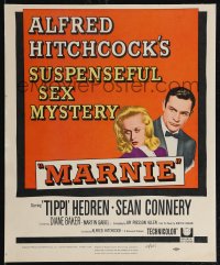 2p0071 MARNIE WC 1964 Sean Connery & Tippi Hedren in Alfred Hitchcock's suspenseful sex mystery!
