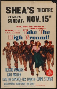 2p0116 TAKE THE HIGH GROUND WC 1953 Korean War soldiers Richard Widmark & Karl Malden, Elaine Stewart