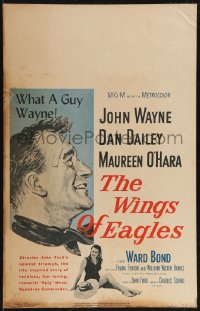 2p0122 WINGS OF EAGLES WC 1957 great art of Naval Aviation pilot John Wayne, sexy Maureen O'Hara!