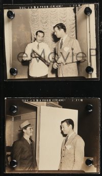 2p2058 TOO HOT TO HANDLE 4 candid 4x5 production photos 1938 Clark Gable w/ cast & in weird outfit!