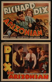 2p1481 ARIZONIAN 8 LCs 1935 cowboy Richard Dix & sexy Margot Grahame, cool title card!