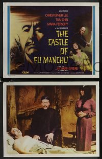 2p1482 CASTLE OF FU MANCHU 8 LCs 1972 Asian villain Christopher Lee, directed by Jess Franco!