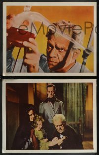 2p1520 CORRIDORS OF BLOOD 7 int'l LCs 1963 Boris Karloff, Betta St. John, blood-curdling experiments!