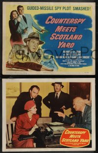 2p1483 COUNTERSPY MEETS SCOTLAND YARD 8 LCs 1950 based on radio show, guided-missile spy plot smashed!