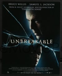 2p1476 UNBREAKABLE 10 LCs 2000 M. Night Shyamalan directed, Bruce Willis, Samuel L. Jackson!