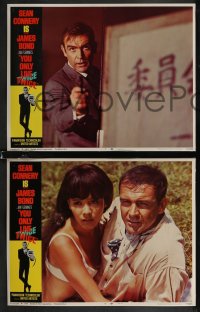 2p1518 YOU ONLY LIVE TWICE 8 LCs 1967 great images of Sean Connery as super-spy James Bond 007!