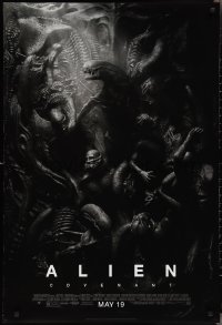 2r0830 ALIEN COVENANT style D advance DS 1sh 2017 Ridley Scott, Fassbender, incredible sci-fi image!