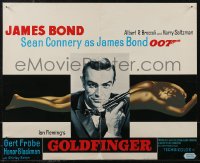 2r0229 GOLDFINGER Belgian R1970s c/u of Sean Connery as James Bond with sexy golden girl!