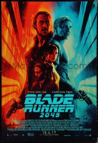 2r0868 BLADE RUNNER 2049 advance DS 1sh 2017 great montage image with Harrison Ford & Ryan Gosling!