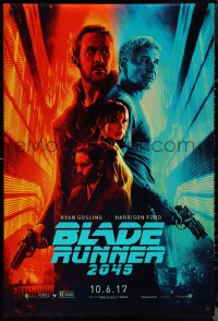 2r0866 BLADE RUNNER 2049 teaser DS 1sh 2017 great montage image with Harrison Ford & Ryan Gosling!