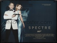 2r0212 SPECTRE advance DS British quad 2015 Daniel Craig as James Bond 007 w/ sexy Lea Seydoux!