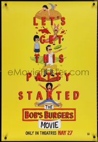 2r0185 BOB'S BURGERS MOVIE advance DS Canadian 1sh 2022 Benjamin, let's get this patty started!