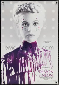 2r0190 NEON DEMON teaser Canadian 1sh 2016 Elle Fanning covered in paint, Nicolas Winding Refn!