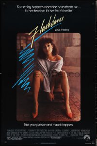2r0929 FLASHDANCE 1sh 1983 sexy dancer Jennifer Beals, take your passion and make it happen!
