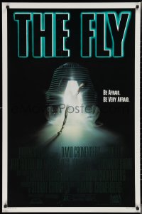 2r0931 FLY 1sh 1986 David Cronenberg, Jeff Goldblum, Geena Davis, cool creepy sci-fi art by Mahon!