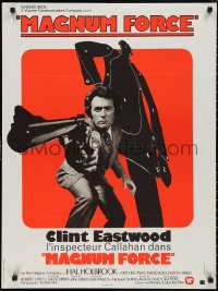 2r0326 MAGNUM FORCE French 24x32 1974 Clint Eastwood is Dirty Harry pointing his huge gun!