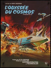 2r0330 THUNDERBIRDS ARE GO French 23x30 1968 marionette puppets, really cool sci-fi action artwork!
